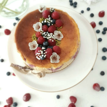 Erdbeeren baked cheesecake